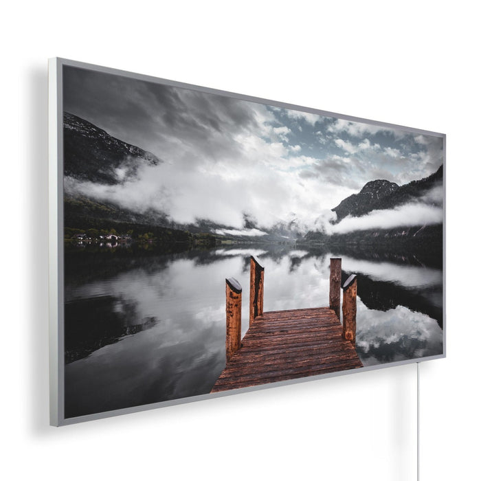 Könighaus Infrarotheizung Panorama Motiv 08 Steg am Bergsee