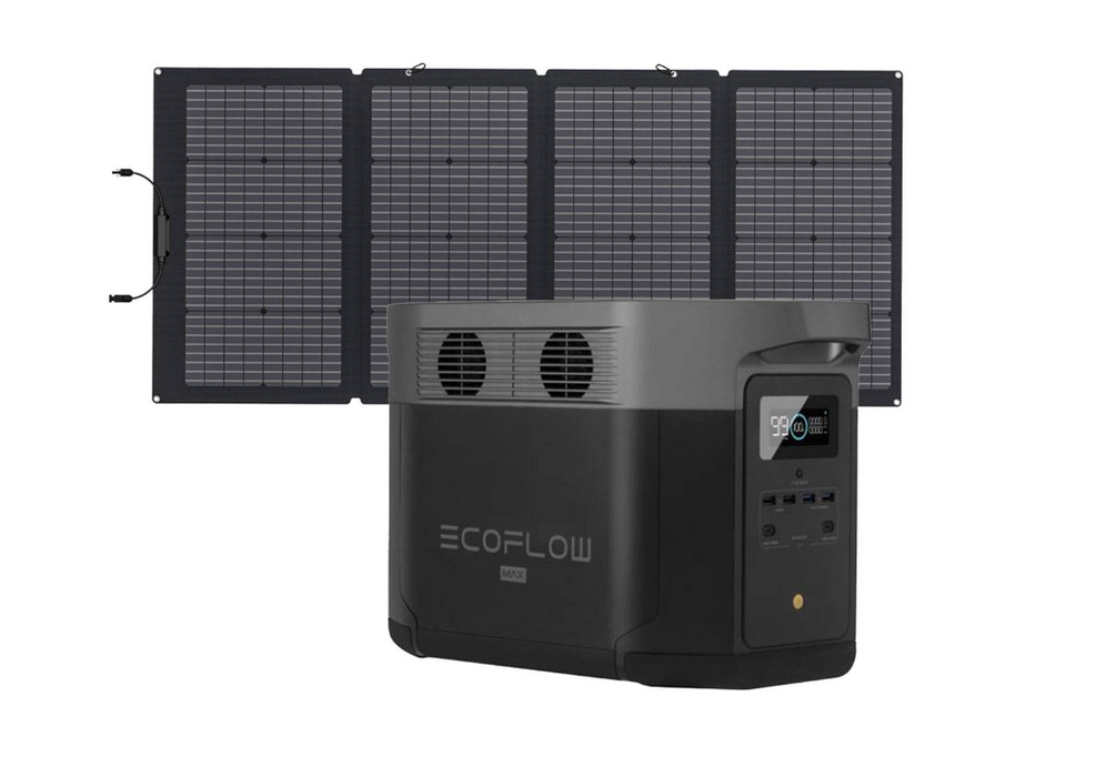 EcoFlow Delta Max 2000 2016Wh  Powerstation mit 220W Solarpanel