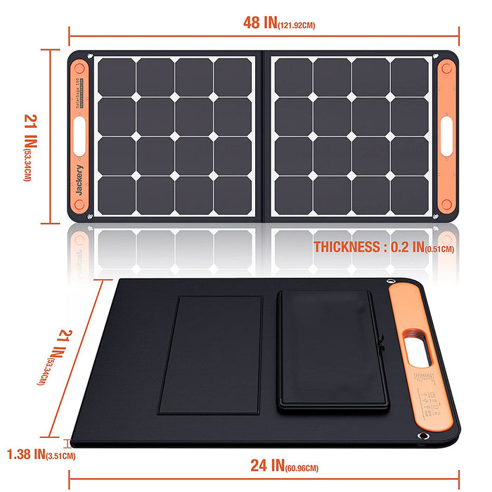 Jackery Explorer 500 Portable Powerstation mit Jackery Solarsaga 100W Solar Panel