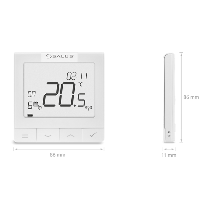 SALUS Controls Quantum WQ610RF Kabelloses Thermostat 868MHz Set